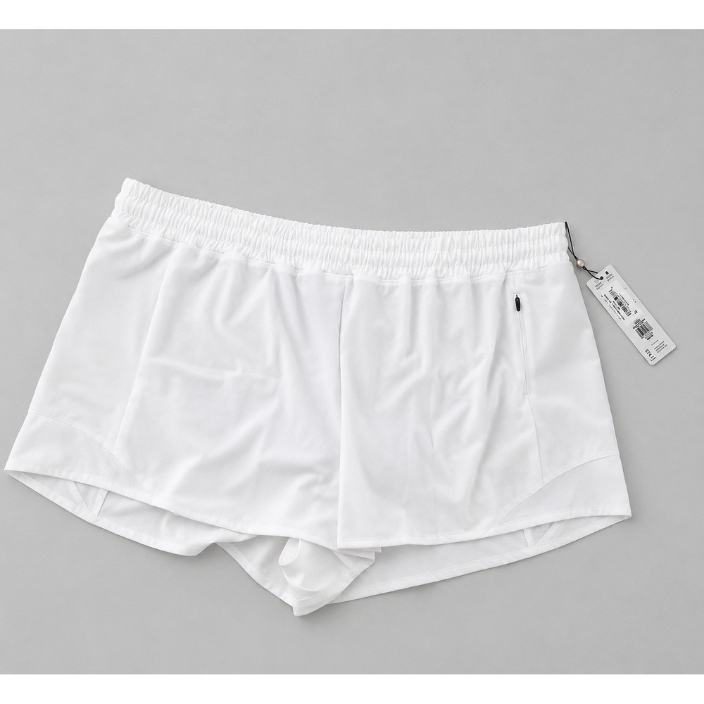 CALIA Mid-Rise Infinity Run Short Womens XL White WAX12336W Athletic New